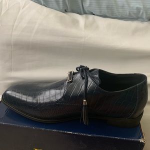 Navy blue dress shoes